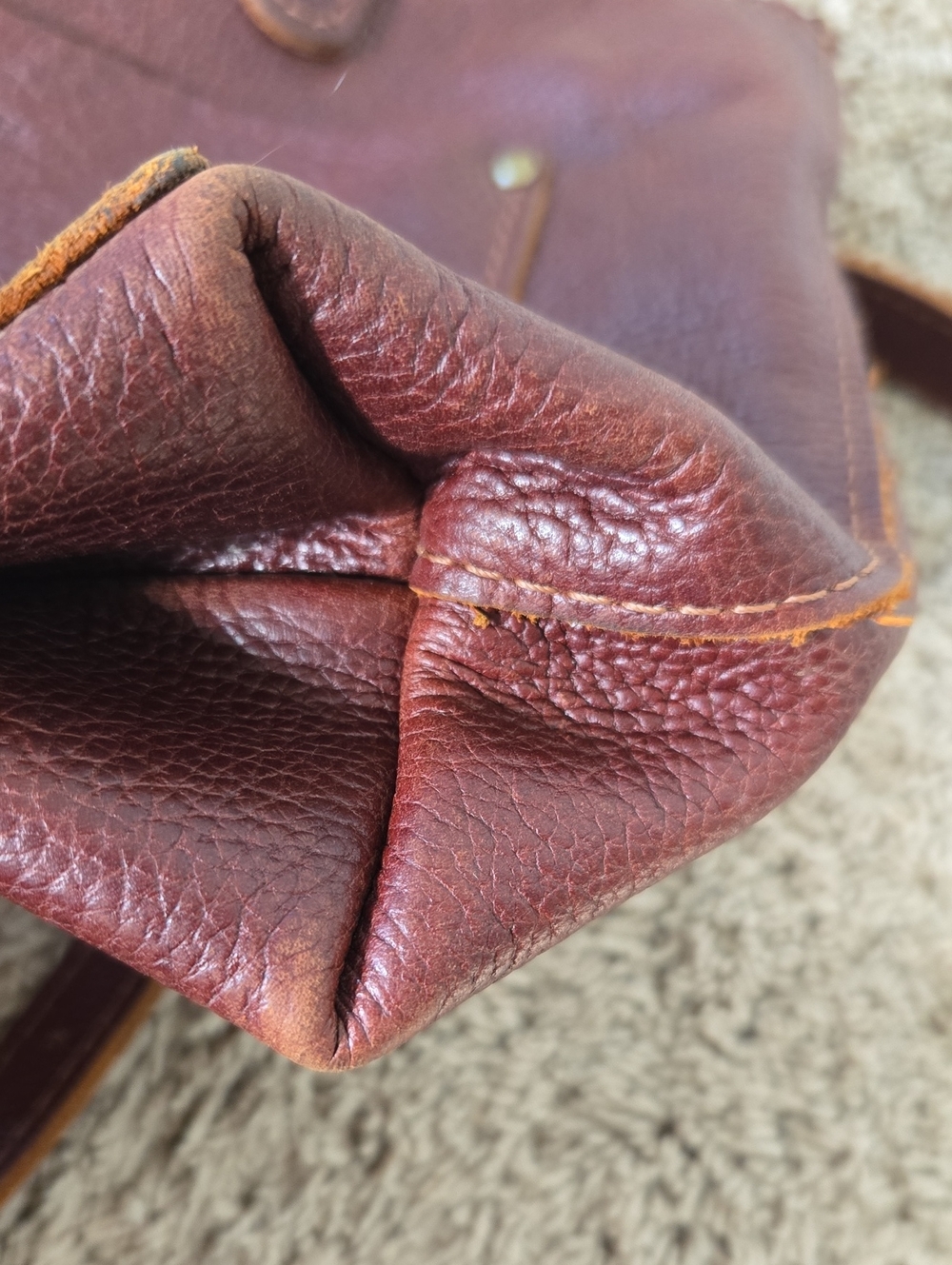 Portland Leather Mini Crossbody Zipper Tote - Picture 8 of 16